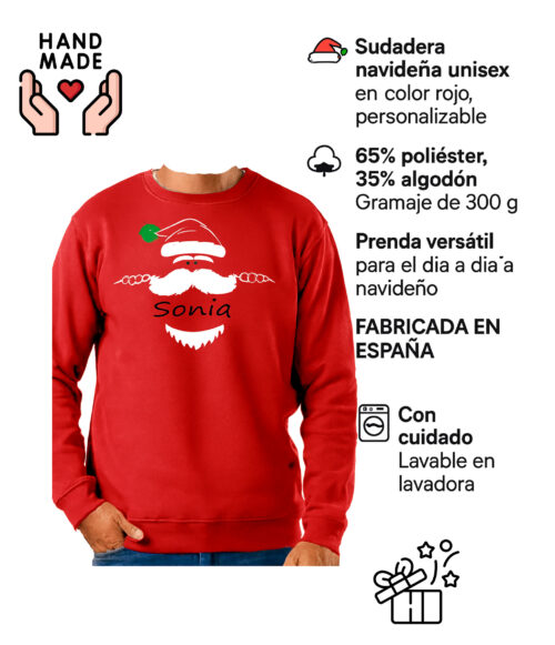 jersey navideño personalizados para mujer hombre niño. Jersey con dibujos navideños totalmente personalizada. - Imagen 12
